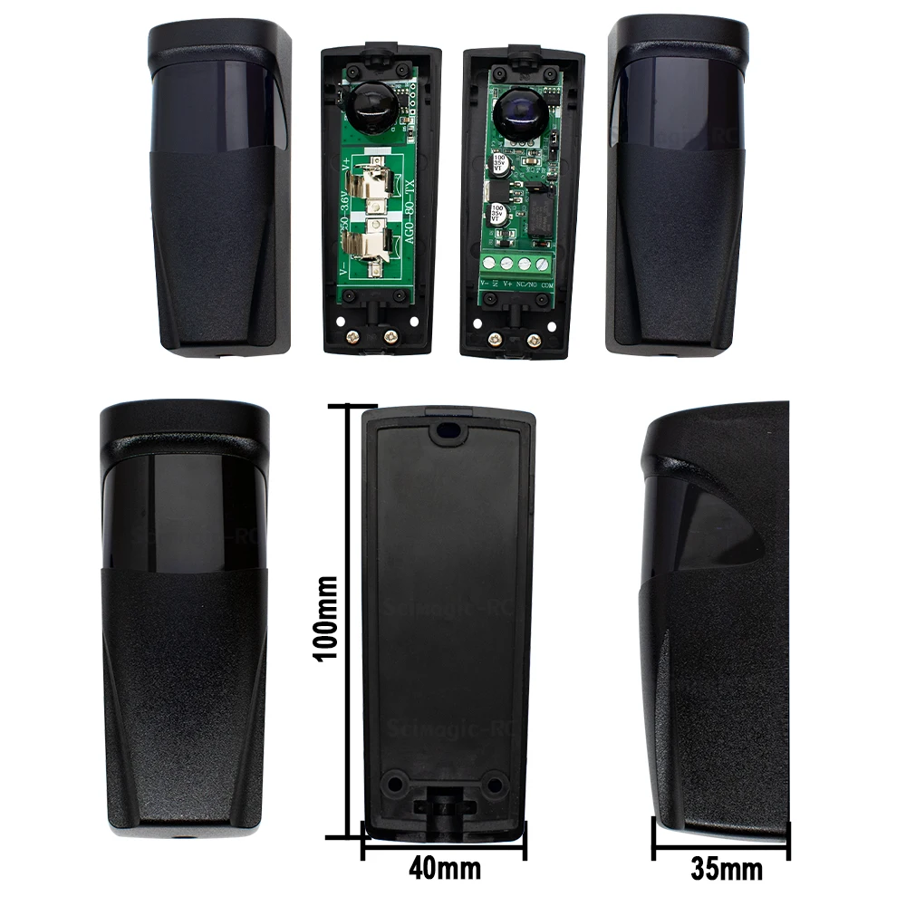 جديد حاجز المرآب كاشف الأشعة تحت الحمراء الاستشعار 12-24 فولت تيار مستمر الكهروضوئية للبوابات التلقائي بوابة الكهروضوئية مستشعر إنذار الأشعة تحت الحمراء #6