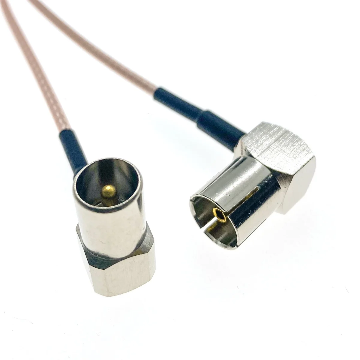 75Ohm RG179 Cable TV IEC Male Right Angle to IEC female 90°RA Plug Antenna Cord Jumper RF Coaxial Cable