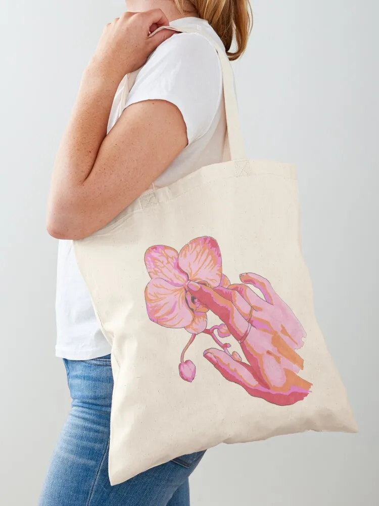 Orchid Touch Tote Bag canvas tote Women's shopping bag shopper bag women