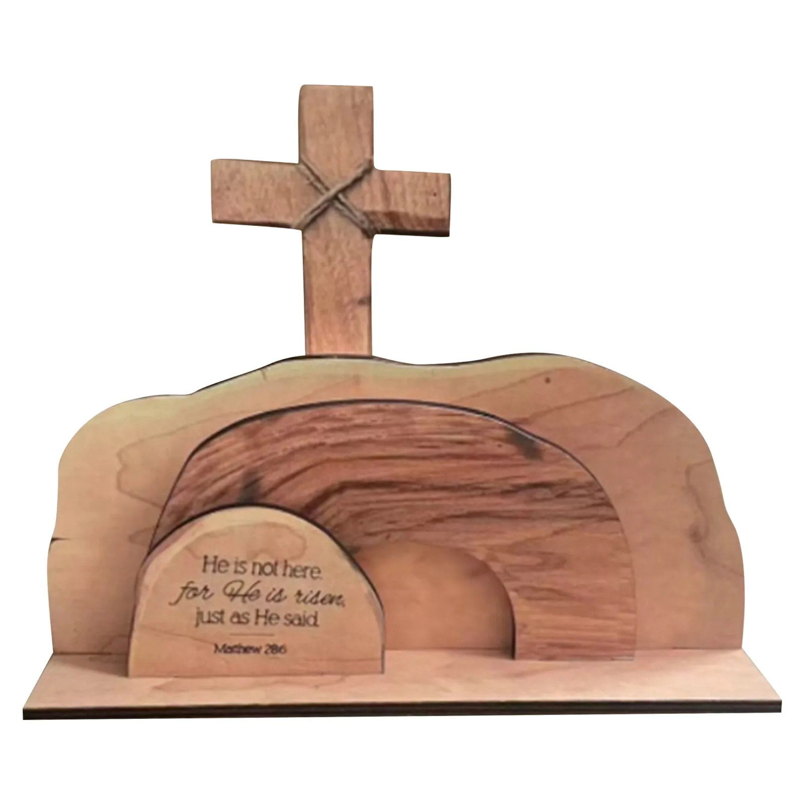 Empty Tomb Represents The Resurrectio Decoration In Easter Scenes Wooden Decorations Decoration Of Family Festival Activities