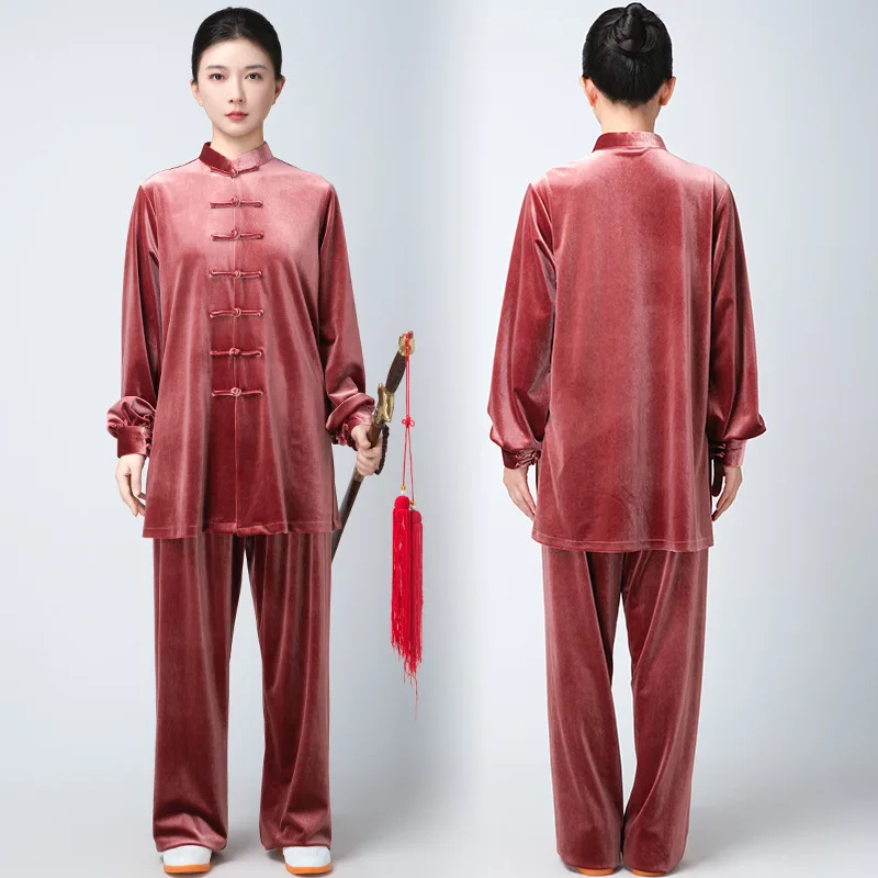 Chinese Martial Arts Performance Tai Uniform Gong fu Wushu Suit Taiji Clothing  Women's New Eight-Section Brocade Exercise Men view 4