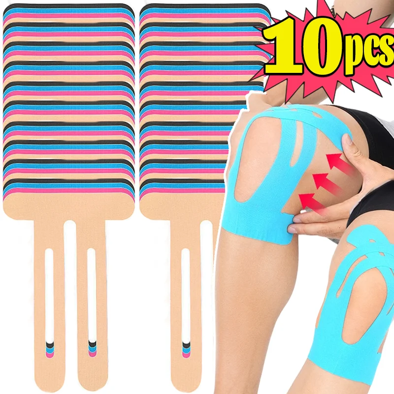 Cinta de Soporte Muscular para Rodilla, Algodón y Elastano, para Maratón, Running, Deportes, Fitness, Alivio del Dolor Articular, Dos Tamaños, Grande y Pequeño, Azul y Magenta