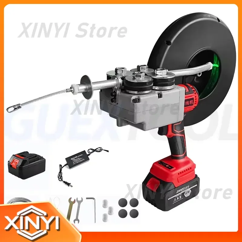 Electric Wire Threading Machine for Brushless Stringing Wire Pulling Tool for Electrical Wire Puller and Coil Winding Tools