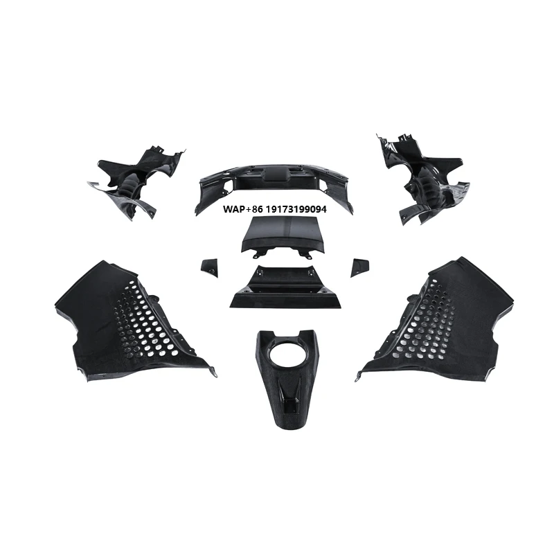 OEM Style Prepreg Dry Carbon Fiber Engine Compartment Covers for SF90 Stradale