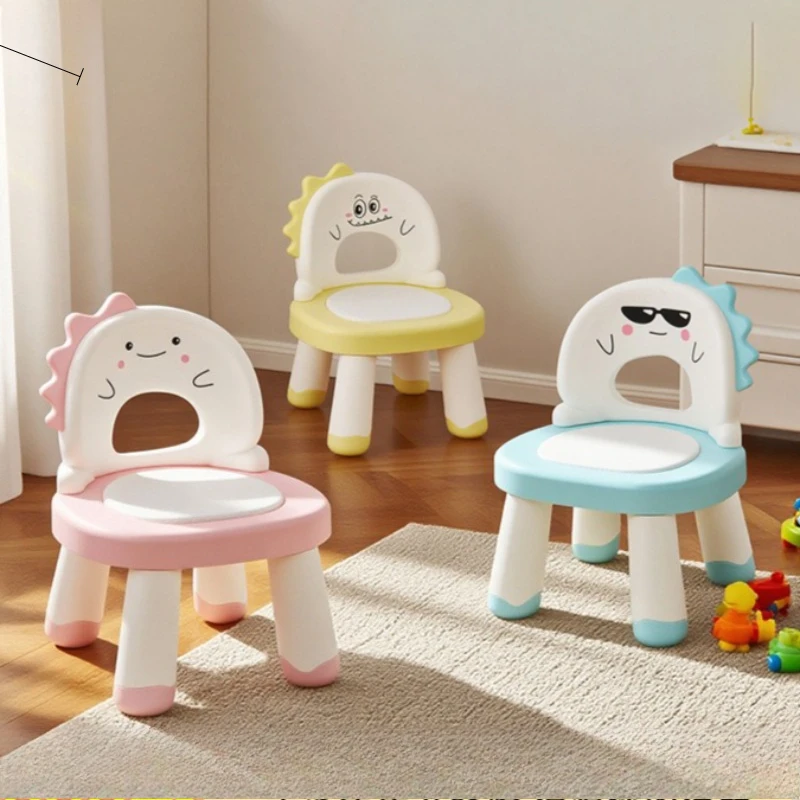 Baby Seat Kids Chair Toddler Chair Plastic Child Chair Armchair Ergonomic Backrest Lightweight Stackable Nursery Home Dining