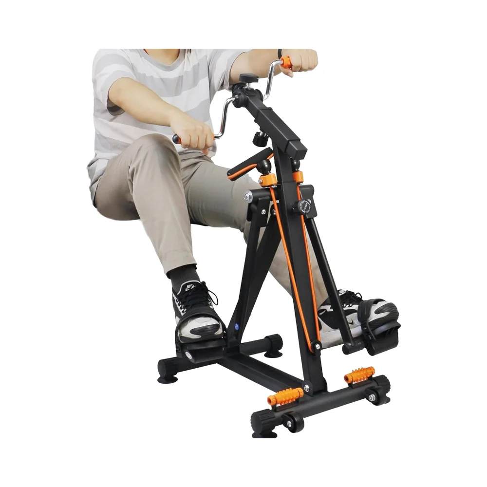

Seniors Digital Display Seated Pedal Exerciser With Arm Rope Pull Foot Massage Stroke Recovery Fitness Entertainment2025 New