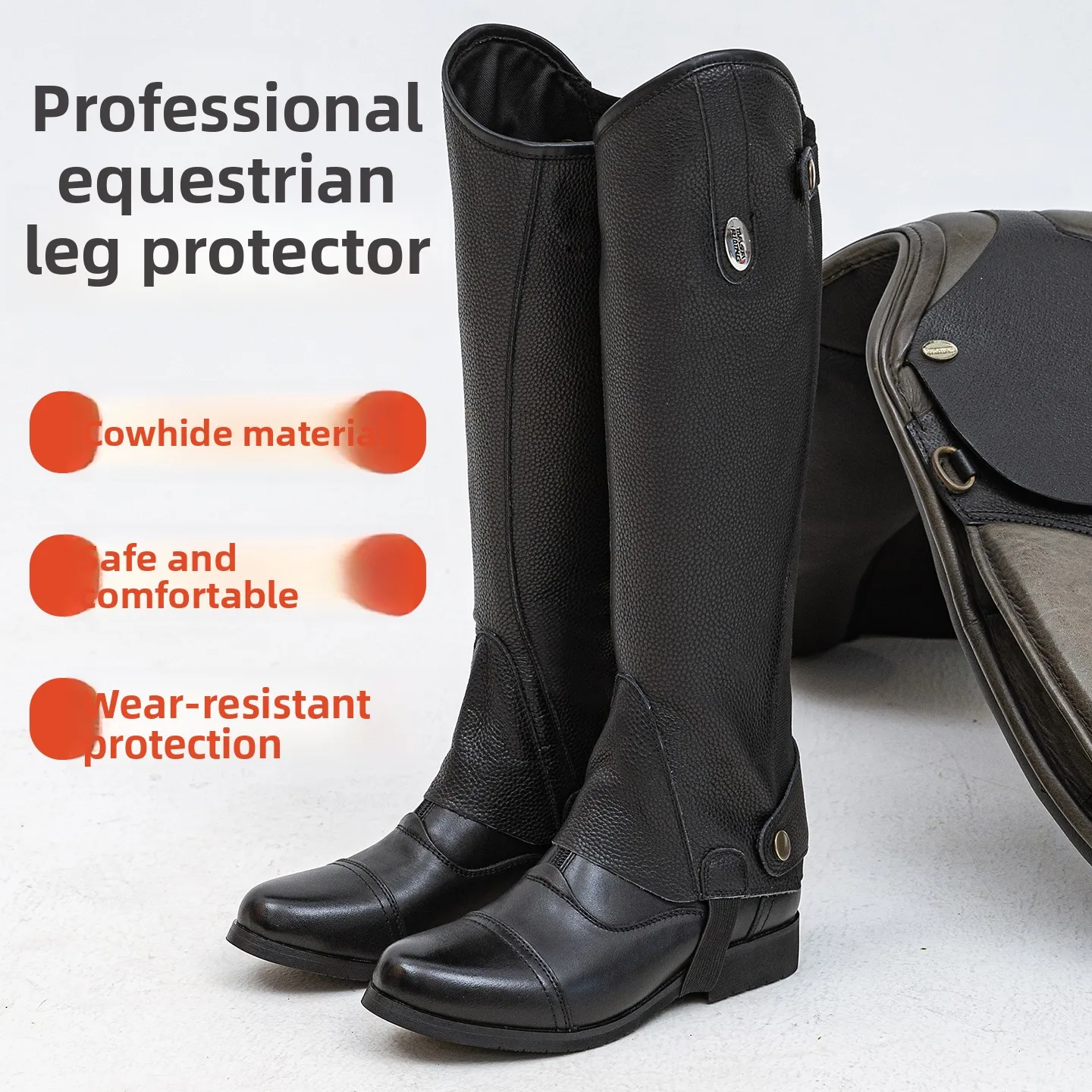 protege-jambes-d'equitation-en-cuir-unisexe-pour-enfants-confortables-respirants-en-cuir-veritable-equipement-equestre-pour-hommes