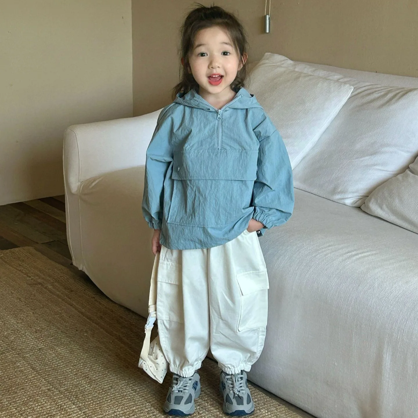 

2024 Autumn Children's Clothing Boys and Girls Casual Jackets and Wide-leg Pants Two-piece Set