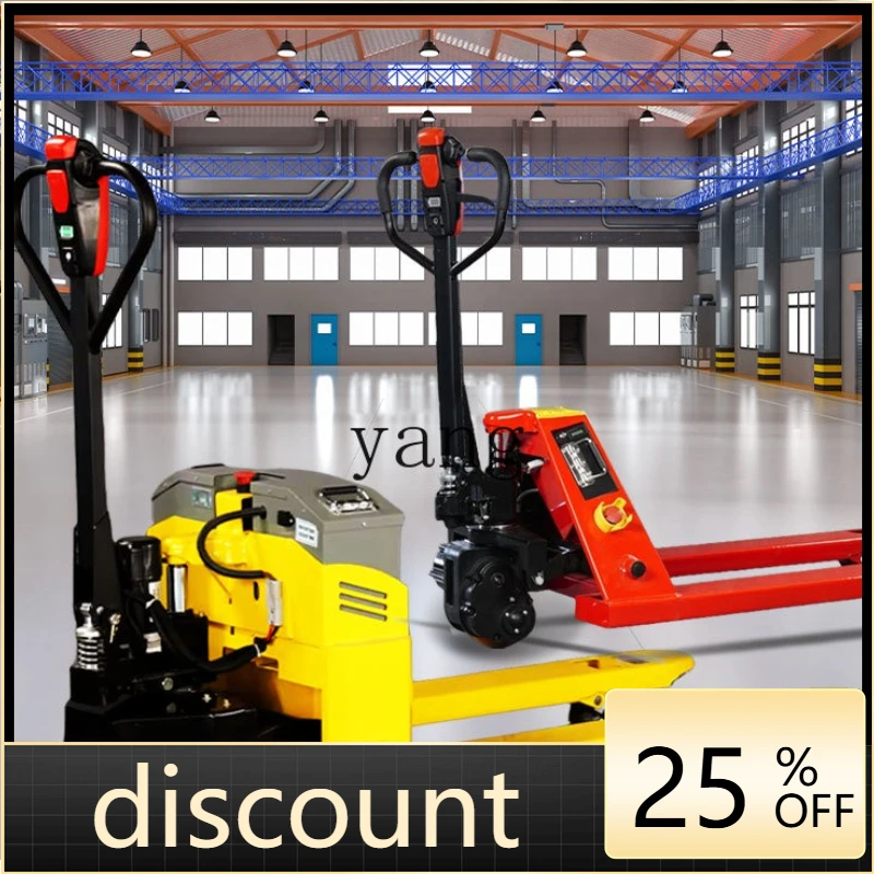 รถยกกึ่งไฟฟ้า LMM แบบแมนนวล 1 ตัน 2 ตัน 3 ตัน รถบรรทุกแบตเตอรี่ลิเธียมขนาดเล็ก