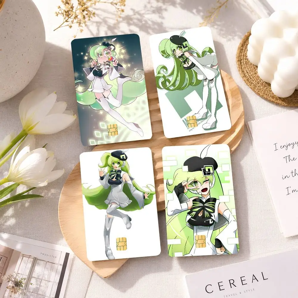 V-ocaloid M-macne nana 4pcs 1Set Film Skin for Debit Credit Bank Visa Card Decal Cover