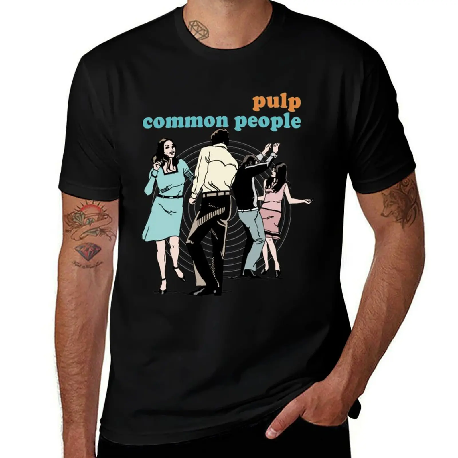 

Pulp Common PeopleRetro 90s Fan Design T-Shirt oversized fashion shirts Funny t-shirt mens graphic t-shirts big and tall