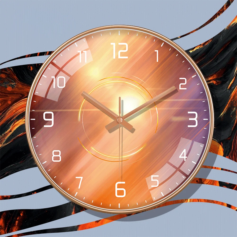 

Modern Simple Wall Clock Light And Shadow Series Living Room Bathroom Fashion Art Wall Watch Nordic Light Luxury Decoration