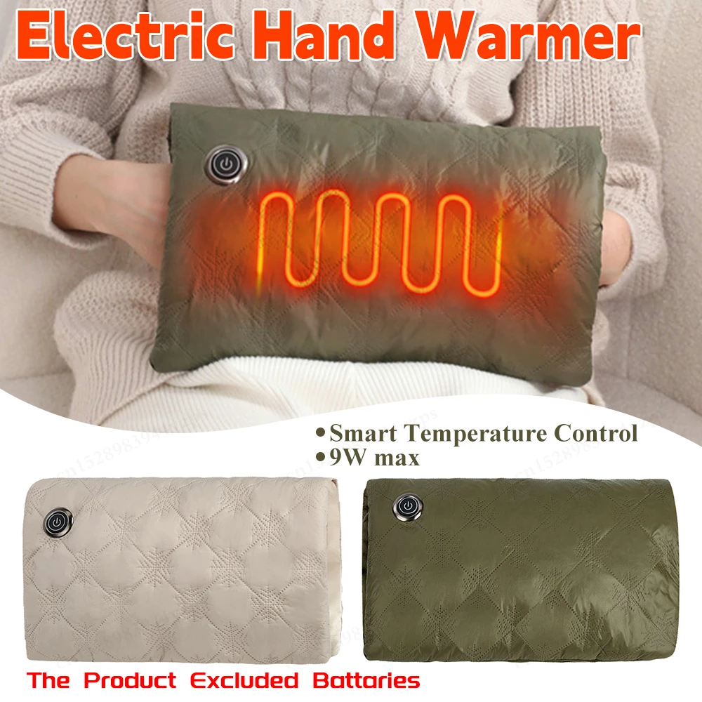 Electric Hand Warmer Electric Heated Gloves 3 Heating Level Polyester Heater Reusable Hand Warmer Heat Pack with Digital Display