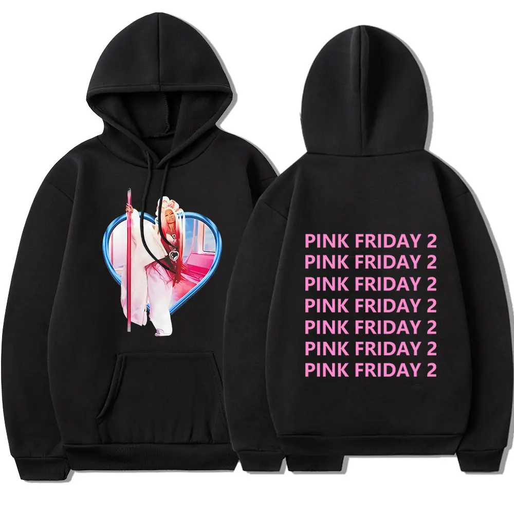 Nicki Minaj Pink Friday 2 Music Album Graphic Hoodies Men Women Clothing Fashion Hip Hop Sweatshirt Vintage Aesthetic Pullovers