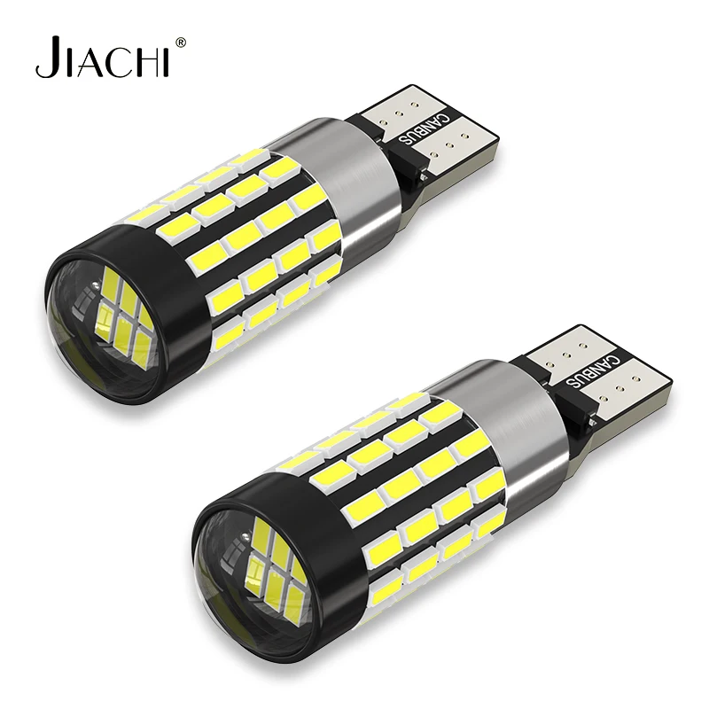 

Jiachi 100PCS Wholesale T10 W5W 194 501 Led Canbus No Error Car Interior Light T10 3014 54SMD Pure White Instrument Bulb Lamps