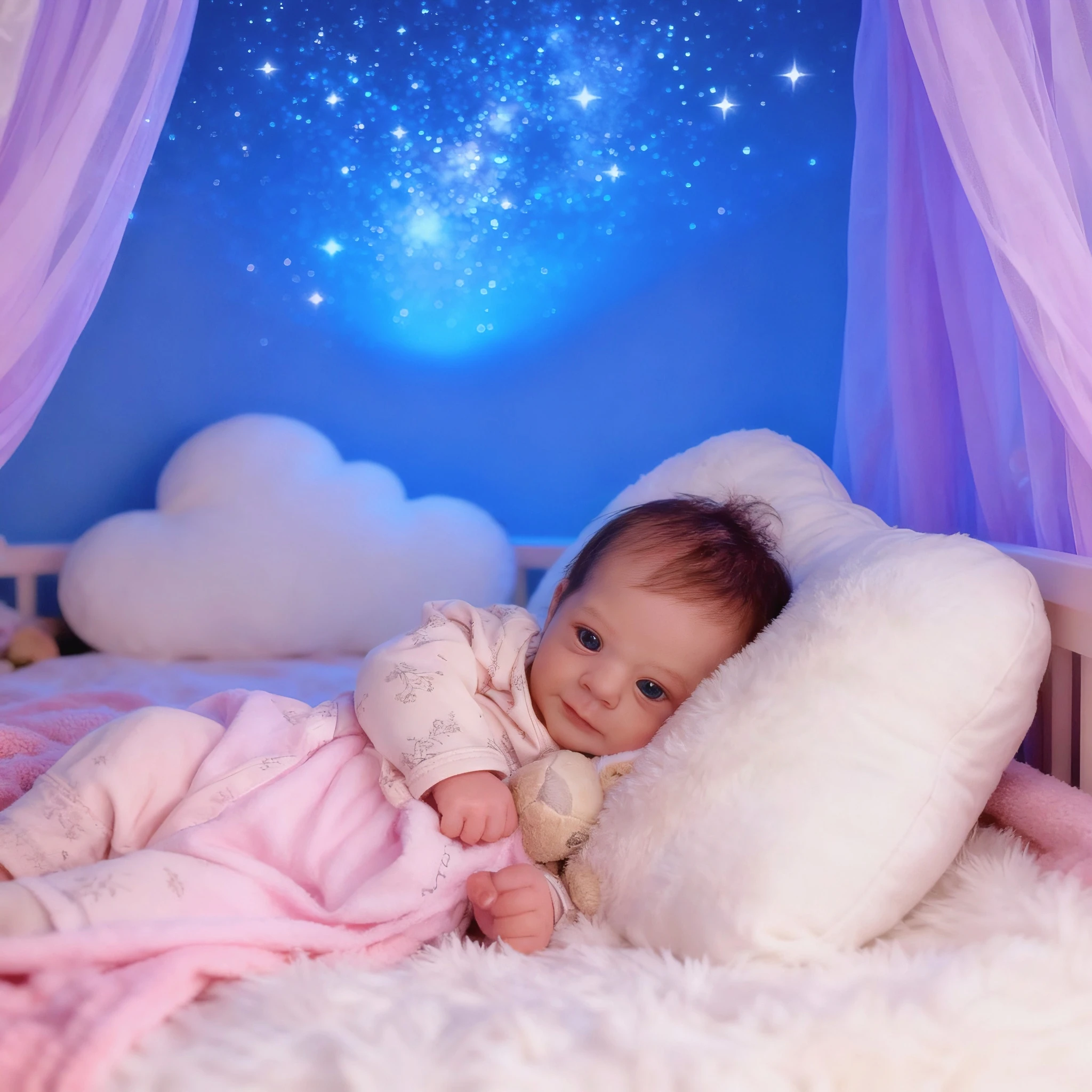 

1 шт., кукла реборн 19 дюймов/49 см, мягкая ткань для малышей, раскрашенные вручную детали, видимые вены, коллекционная художественная кукла