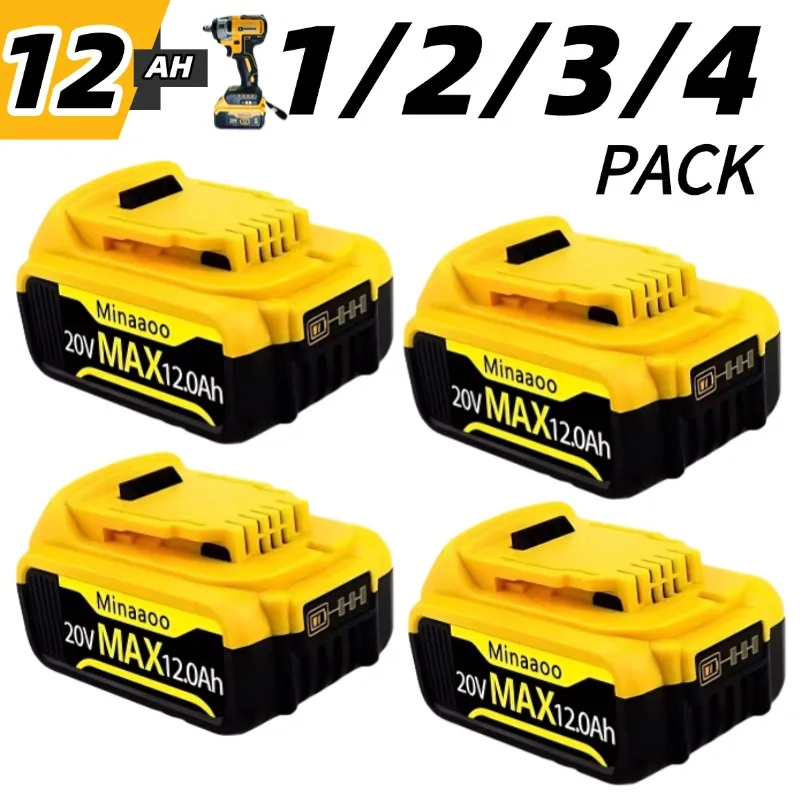 

Литий-ионная аккумуляторная батарея 20 В, 12,0 Ач MAX может заменить аккумулятор Dewalt 20 В. ⚡ подходит для инструмента Dewalt DCF850 DCD796 DCF922