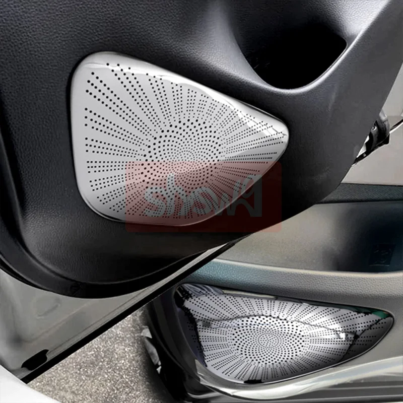 For Toyota 2022 Yaris Cross MXPB1# MXPJ1# Door Speaker Cover Audio Horn Trim Stainless Steel Car Styling Interior Accessories