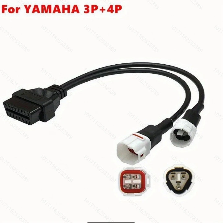 3 4 6 PIN Motorcycle OBD2 Diagnostics Connector For Yamaha 3 IN 1 Motorbike OBD Plug 3PIN 4PIN For Honda 6Pin Extension Adapter