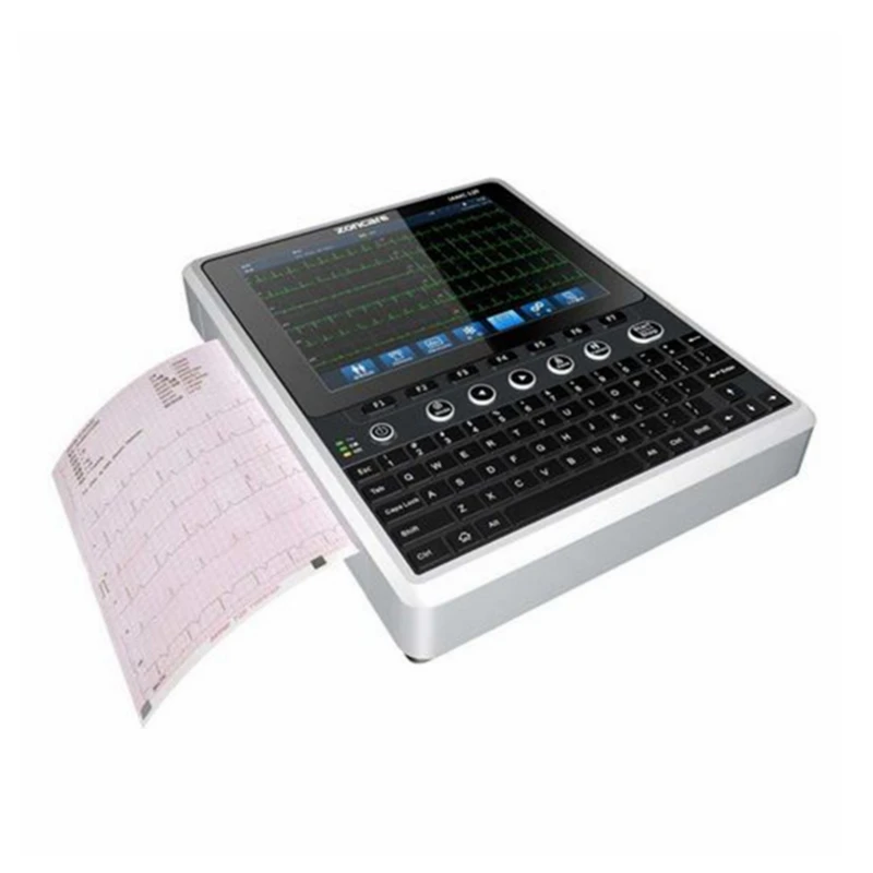 

Portable 10.4 inch LCD color screen 12 channel 12 lead ECG cardiograph electrocardiogram EKG machine