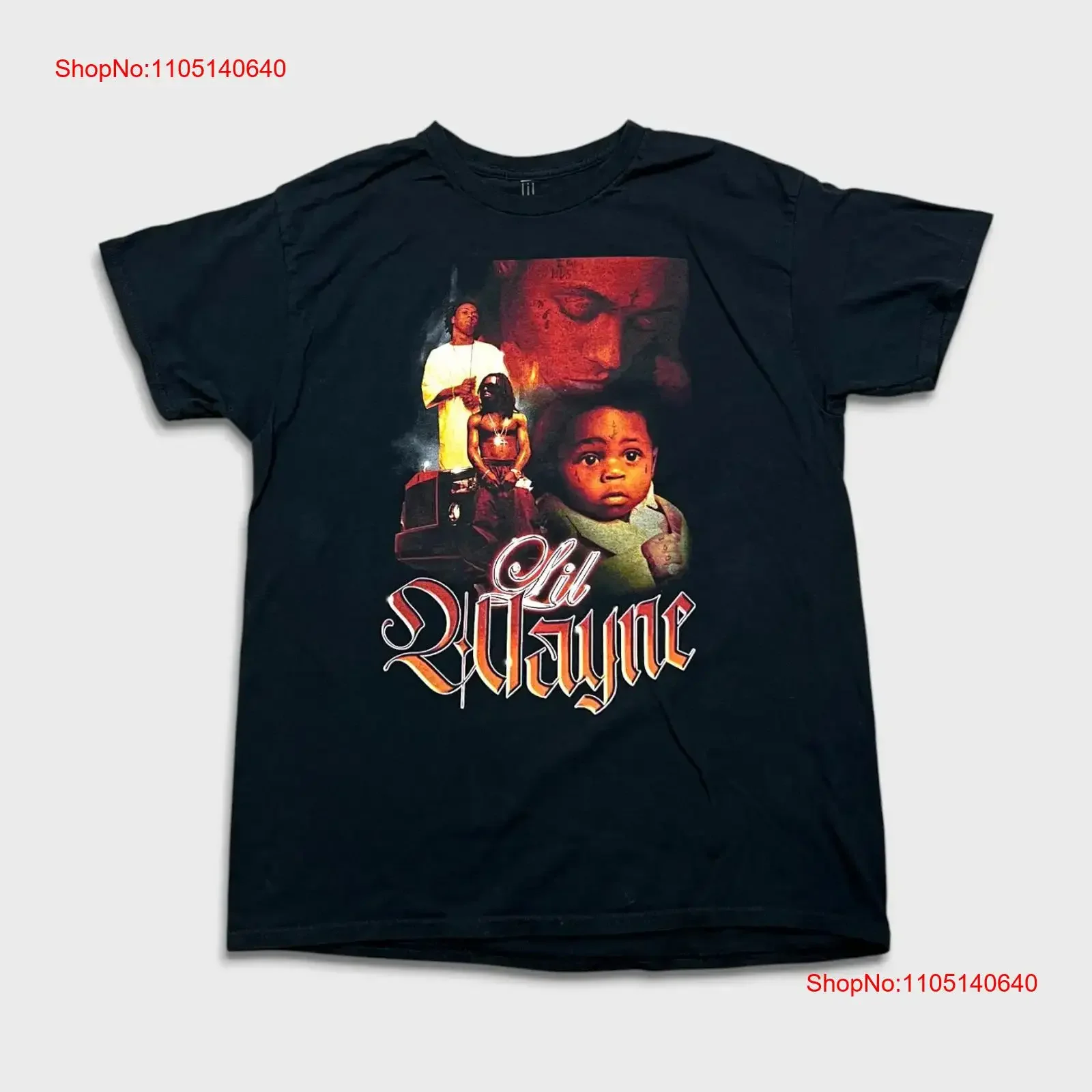 ليل واين ثا كارتر تي شيرت رجالي كبير أسود الشباب المال الراب خمر غسلها أوم أعلى للارتداء اليومي تنفس تنوعا