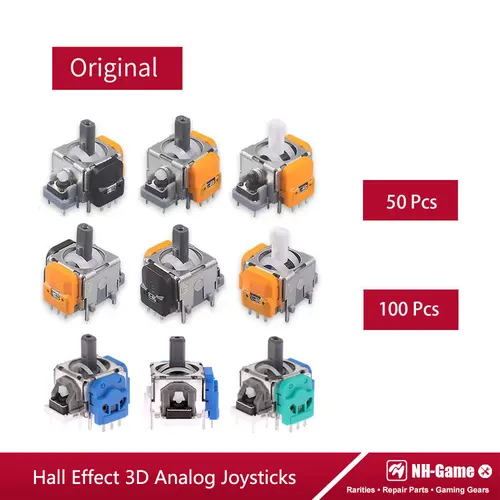 Imagen 1 del producto Joystick de efecto Hall de edición mejorada para PS5, módulo de Sensor de palo analógico 3D para PS4, controlador de la serie Xbox, 50/100 Uds.