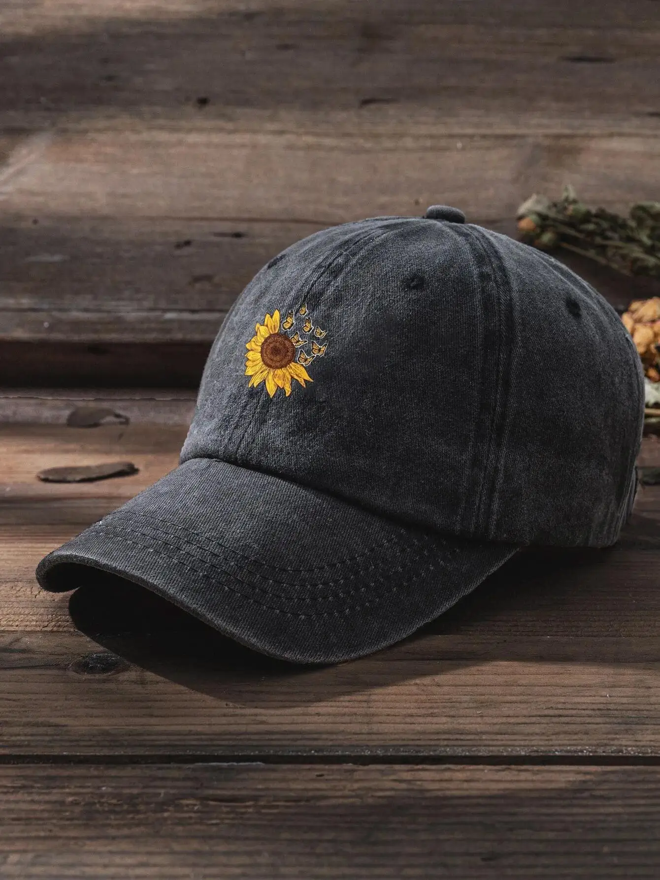 1pc Men Women Sunflower Pattern Fashionable Baseball  For Daily Life