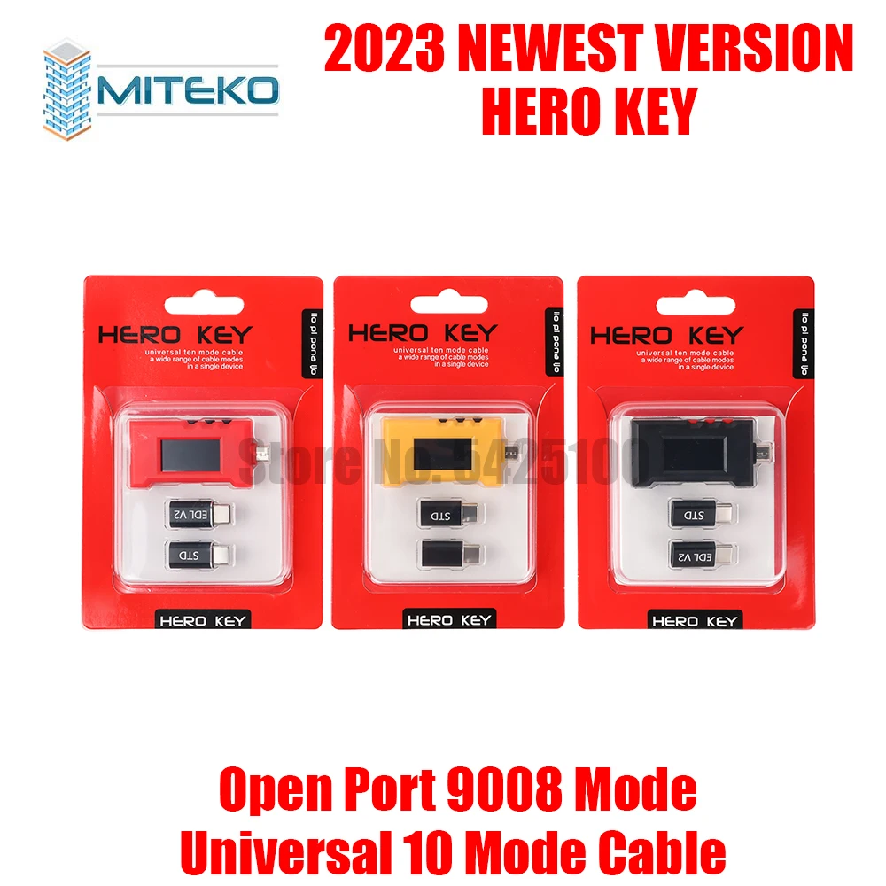 Hero Key EDL Cable USB Harmony Connections of Models Support for Phone Open Port 9008 Mode Universal 10 Mode Cable