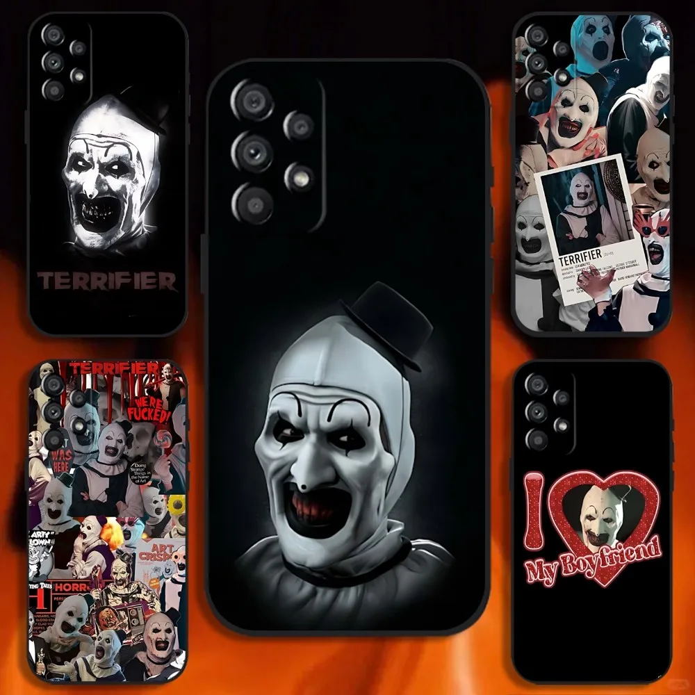 

Art the Clown horror T-Terrifie Phone Case For Samsung Galaxy A20,A21s,A22,A31,A32,A52,A53,A72,73,A80 Soft Black Cover