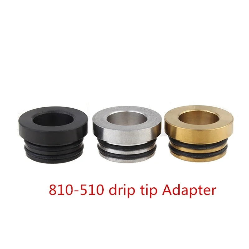 1PCS  810 to 510 Drip Tip Stainless Steel Adapter Drip Tip 510 Tool 810 Holder Filters Accessories straw joint