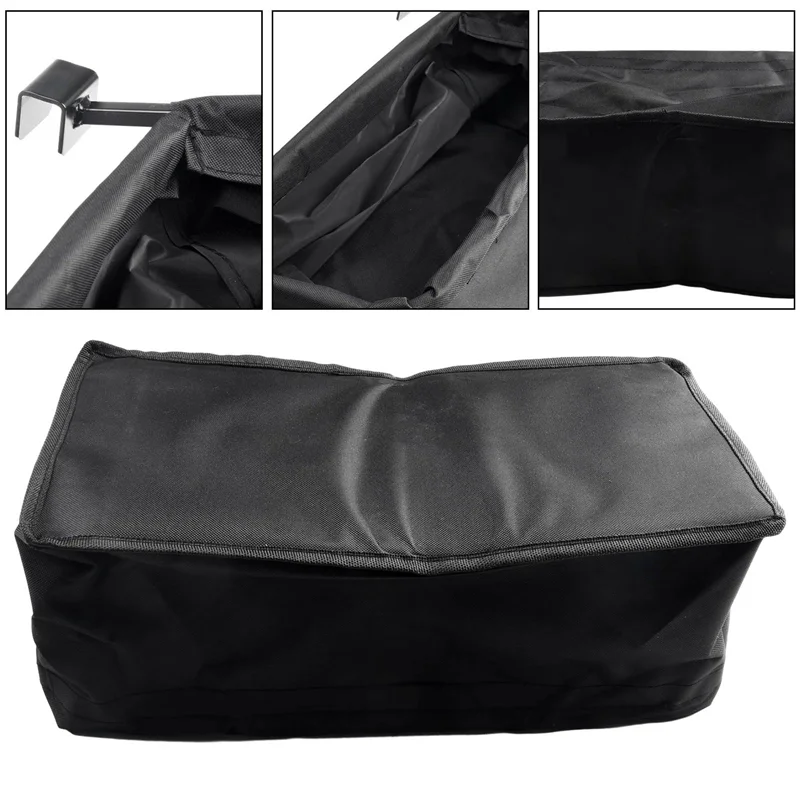 1 Piece Wagon Cart Tail Bag Beach Wagon Cart Accessories Black Portable Hand Push Pull Cart Basket Wagon Storage Bag
