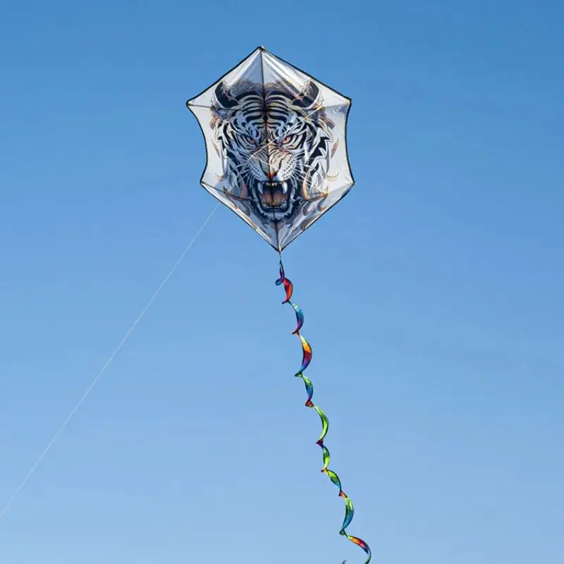タイガー六角凧素敵な女の子凧オペラ女の子凧スポーツ屋外おもちゃ凧子供のためのプロの凧屋外ゲームドラゴン