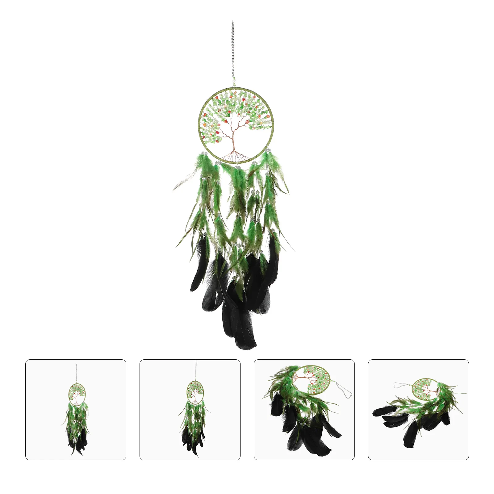 

1pc Delicate Dream Catcher Pendant Crystal Hanging Ornament For Bedroom Home Wall Decoration Romantic Bohemian Style