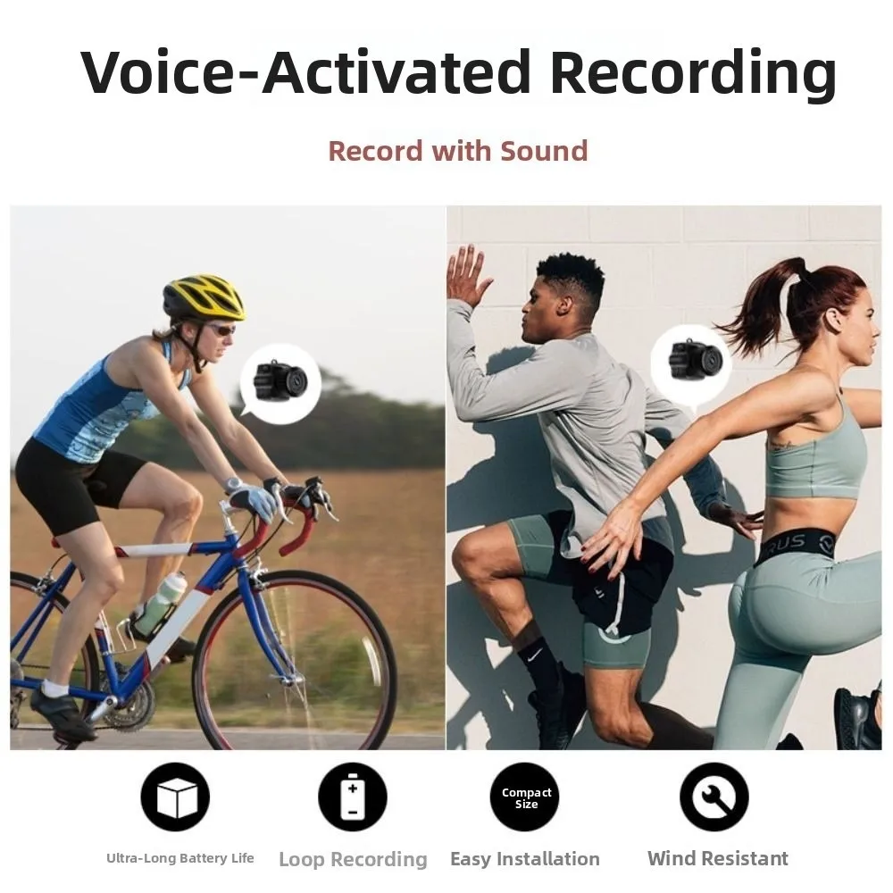 Rejestrator Dźwięku Mała Mini Kamera Wideo HD Mini Kamera dla Dzieci DVR Przenośny Mini Kamerka Y2000 dla Dzieci w Wieku od 3 do 6 Lat