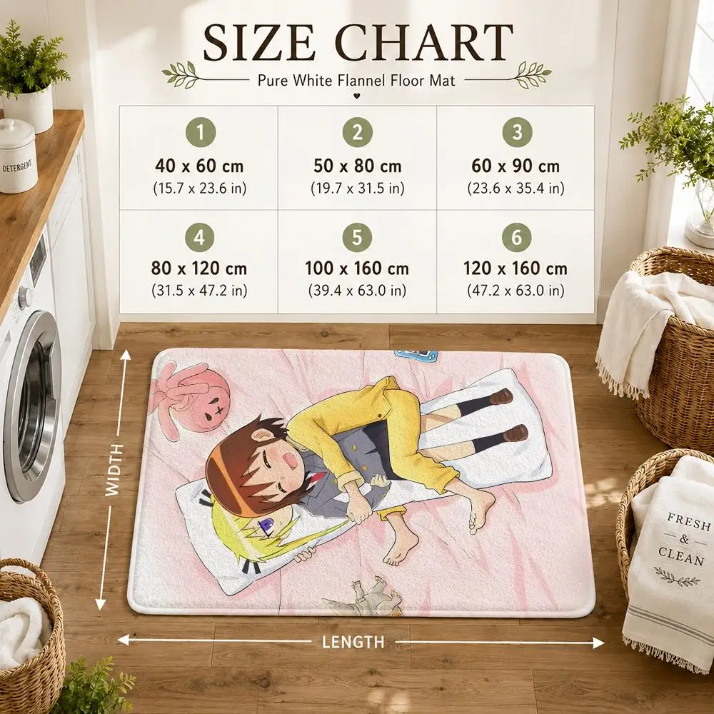 Kill Me Baby Floor Mat Flannel Non-Slip Washable Soft Absorbent Rug For Bathroom Kitchen Bedroom Home Decor