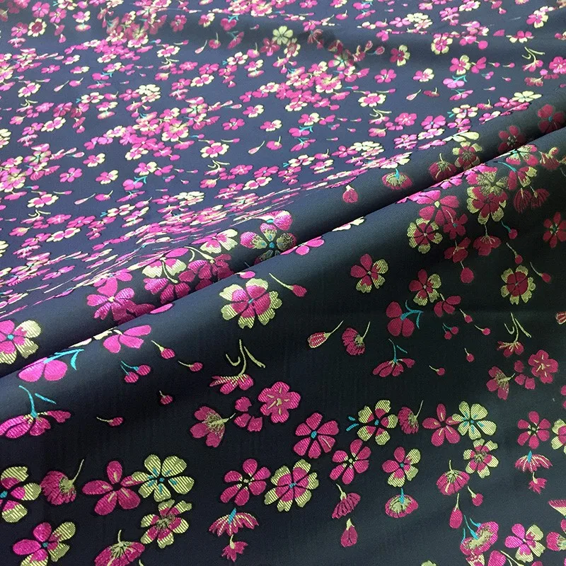 

Chinese-style small floral dress fabric cheongsam windbreaker jacquard brocade