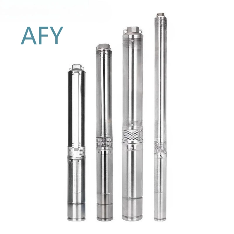 Deep Well Pump Submersible for Household Well Water High Pressure Stainless Steel 220V Water Pump for Deep Water Extraction