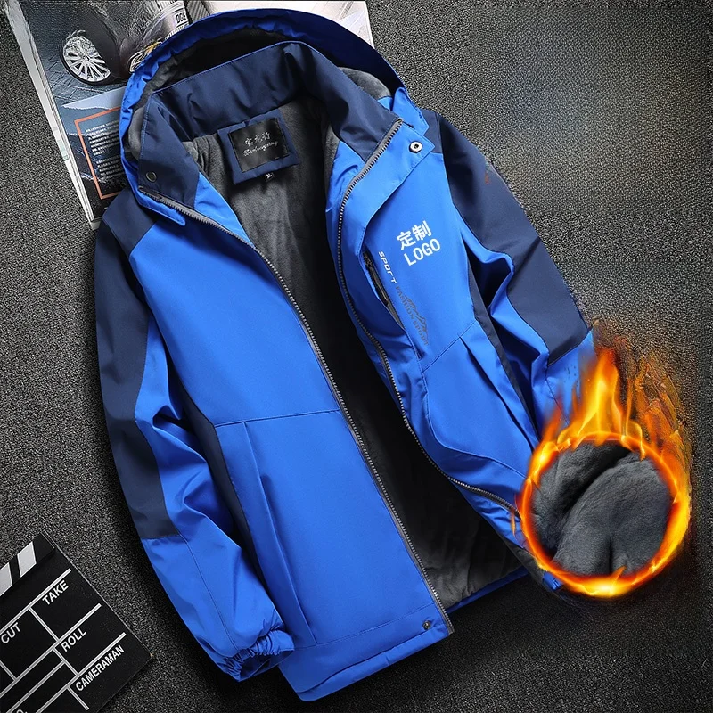 

Зимнее пальто Thiened Fce, мужское ветрозащитное теплое хлопковое пальто большого размера, морозостойкое пальто с хлопковой подкладкой