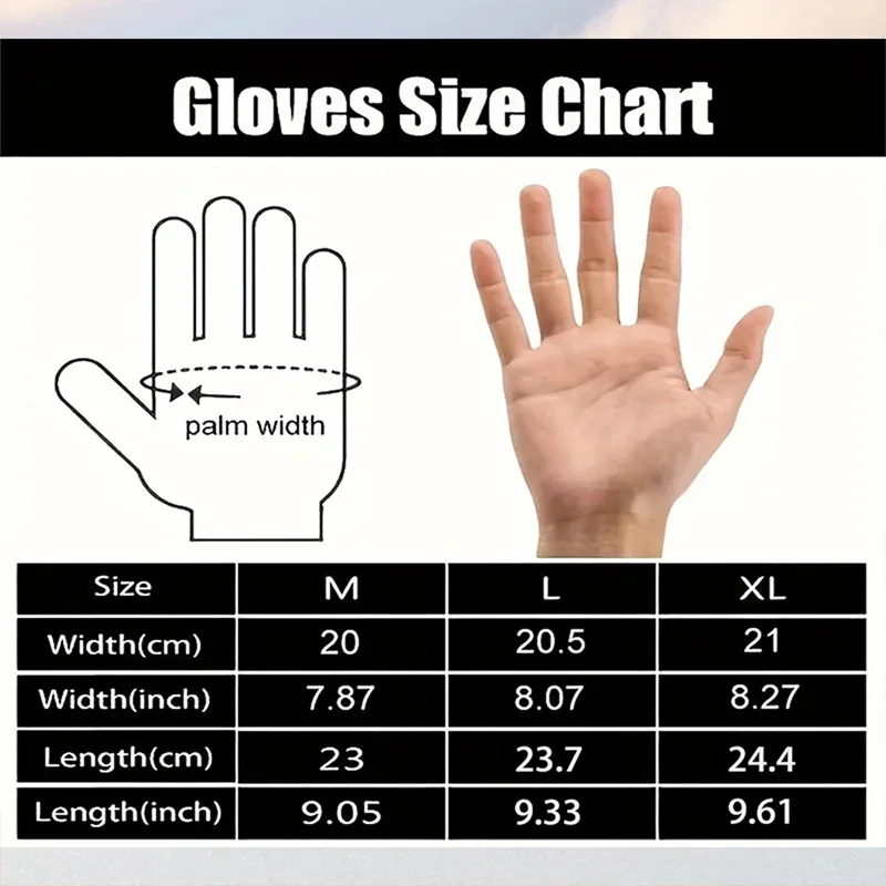 قفازات الشتاء الدافئة الشتاء مقاوم للماء شاشة تعمل باللمس عدم الانزلاق قفازات ركوب الدراجات النارية لوازم في الهواء الطلق لصيد الأسماك والتزلج والجري #6