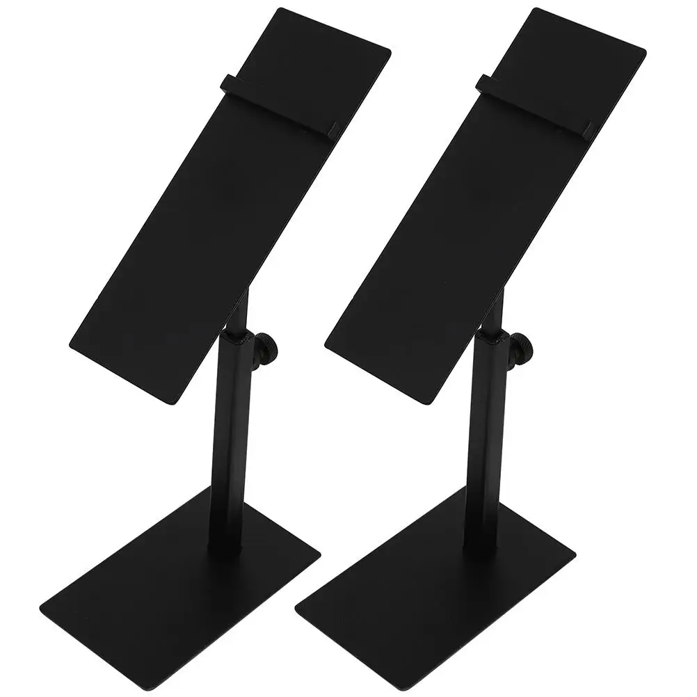 

2Pcs Black 140x50mm Stainless Steel Adjustable Shoe Display Stand Rack for High Heels Stackable Organizer Storage