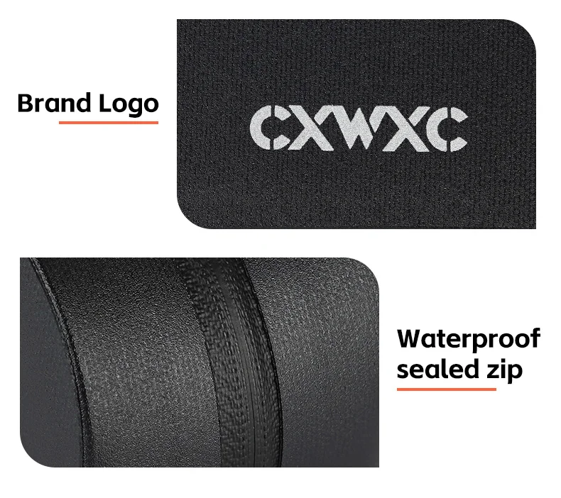 CXWXC Fahrrad-Tasche mit magnetischem Deckel, Oberrohrtasche mit Schrauben montiert und Riemen, Zwei-Wege-Installation, MTB, Rennrad, wasserdichte Frontrahmentasche – Detail 21