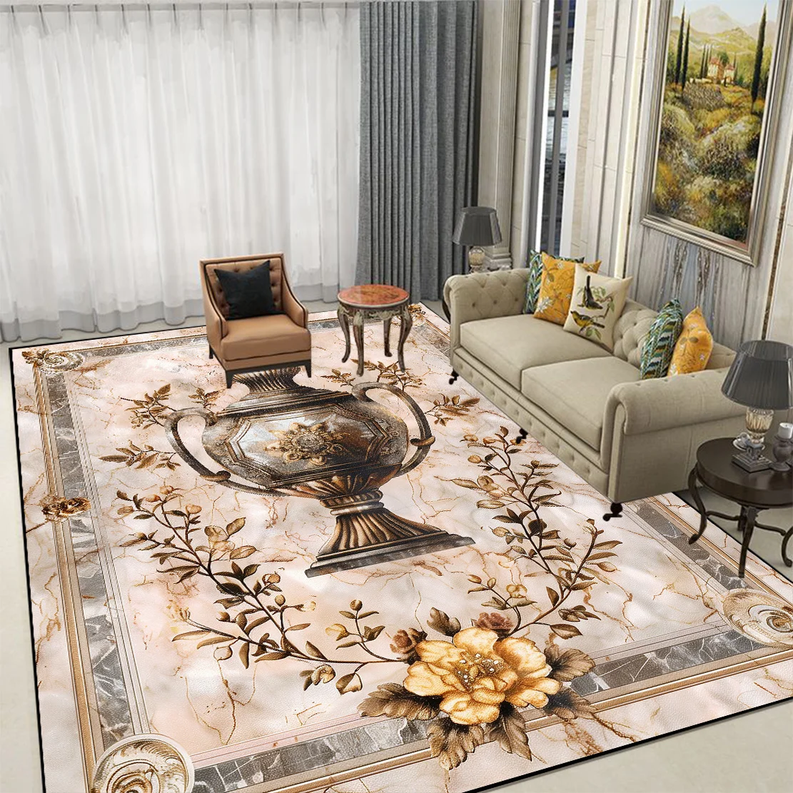 

Nordic Light Luxury Living Room Rugs Large Size Home Decoration Bedroom Carpets Sofa Coffee Table Mat Non Slip Floor Study Rug