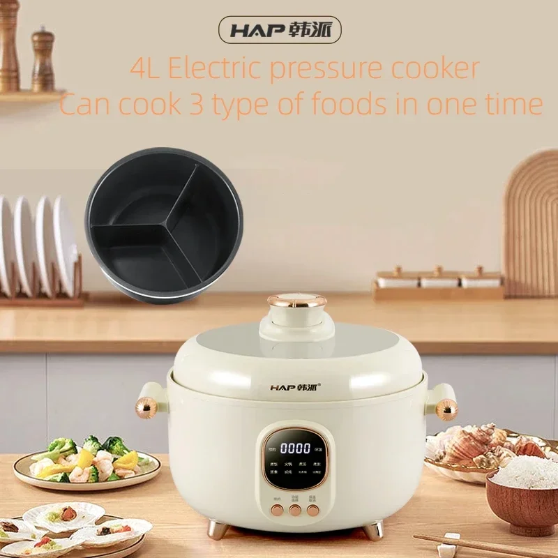 Electric Pressure Cooker with LED Display Multi-Function for Household Hotel Use Aluminum Inner Pot UK/China Plug