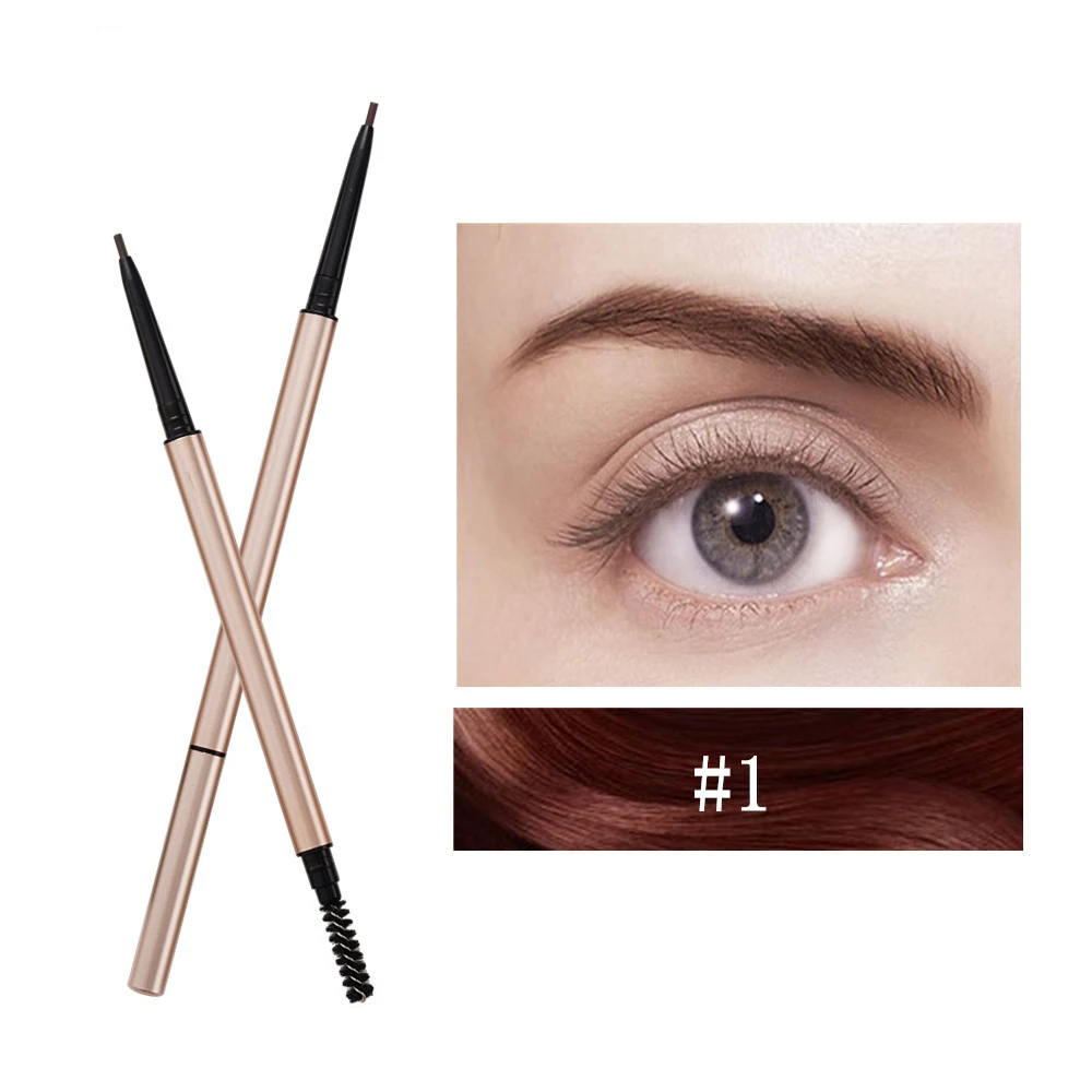 

7-color Double-headed Ultra-fine Eyebrow Pencil Private Label Anti-smudge Natural Long-lasting Sweat-proof Custom Logo Makeup