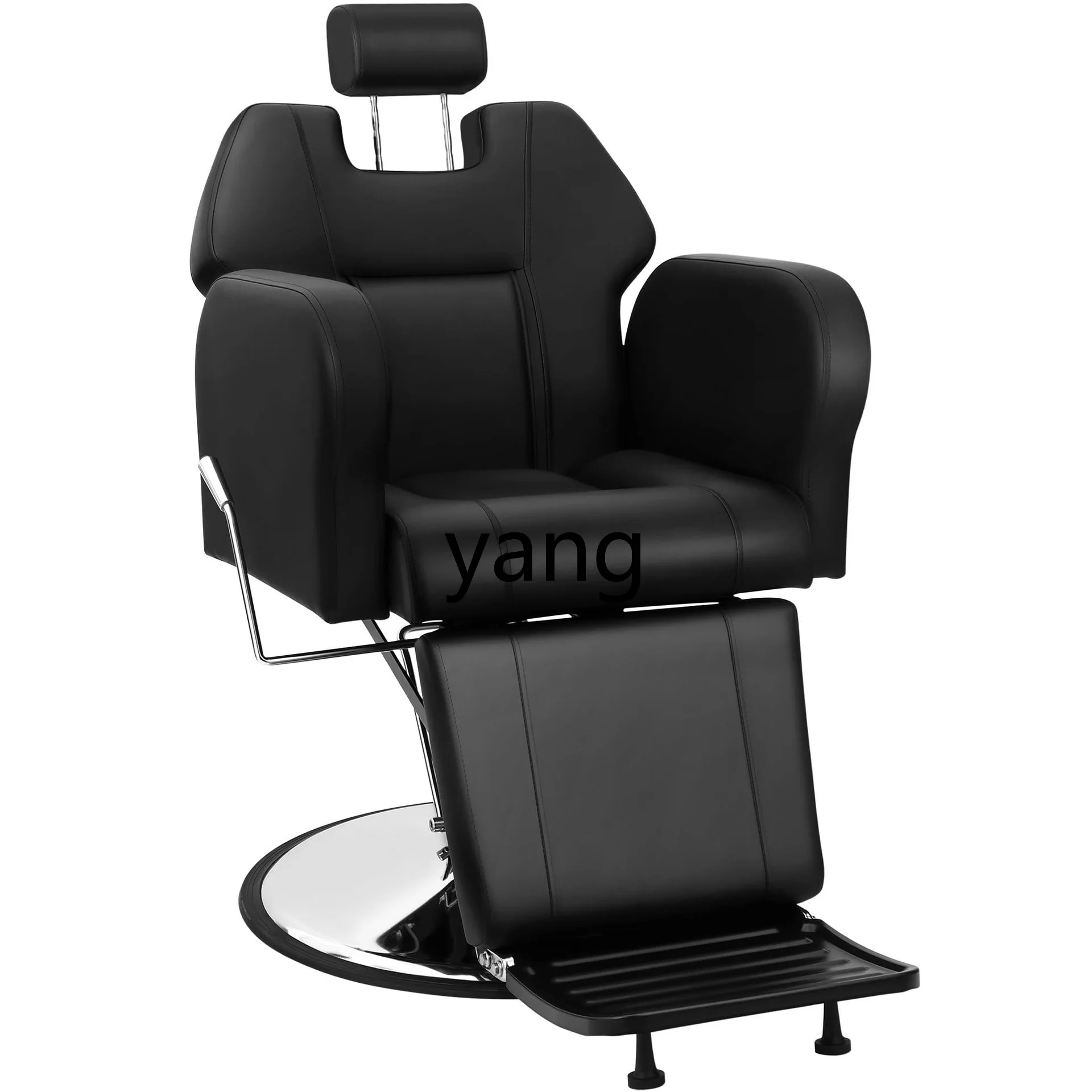 LH barber chair can be shaved and put down, special barber chair for high-end hair salons