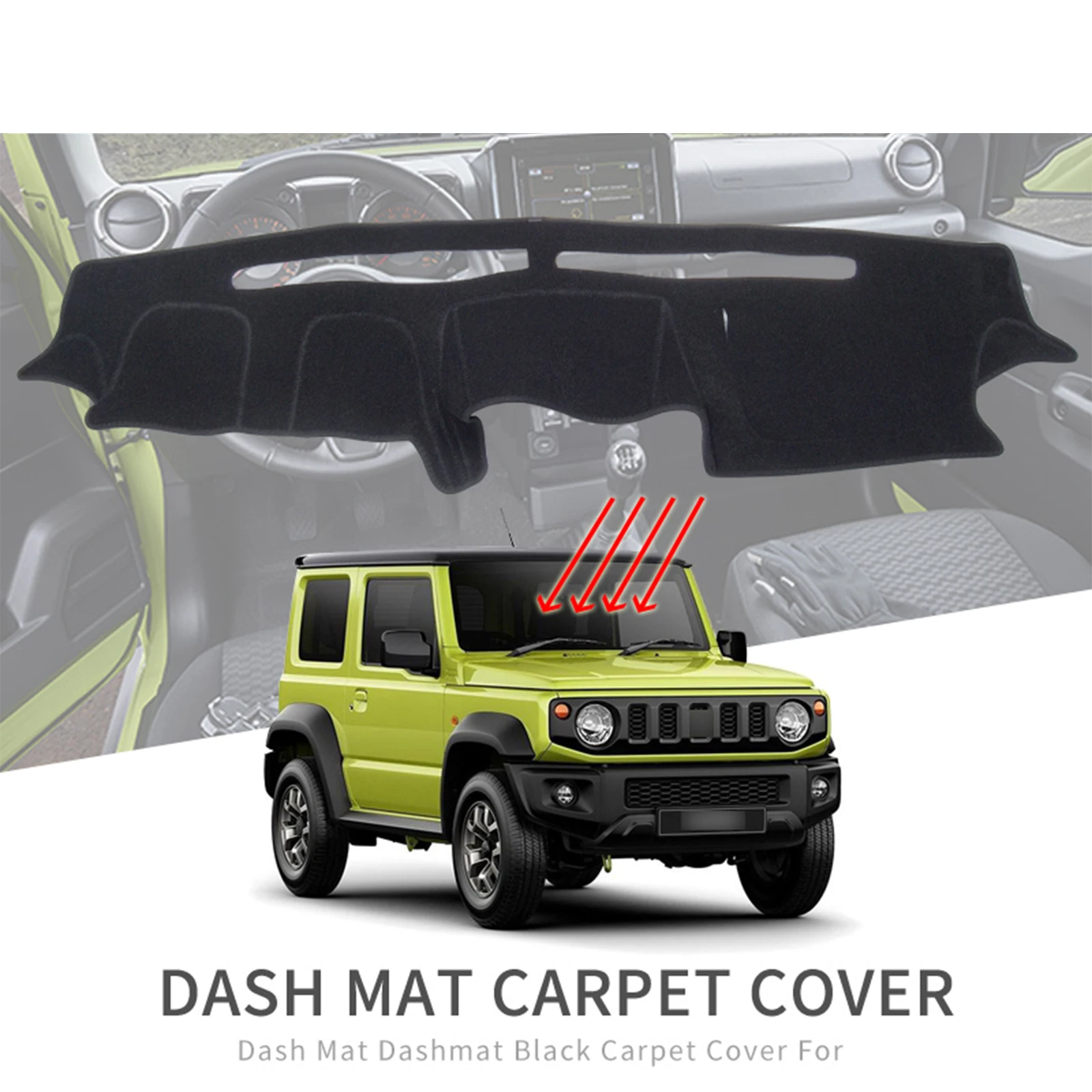 

Car Dashboard Mat for Suzuki Jimny 2019 2020 2021 2022 Sunshade Protective Carpet Dash Mat Dashmat