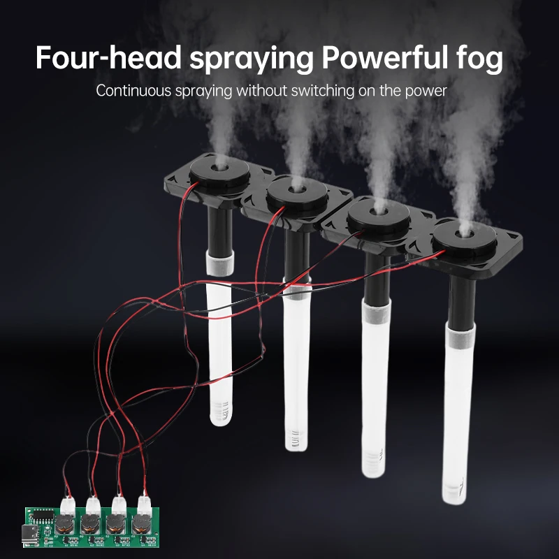 Type-C Mini Humidifier DIY Kits Mist Maker Driver Circuit Board 4 Fogger Atomization Film Atomizer Sheet Oscillating 5V Sprayer