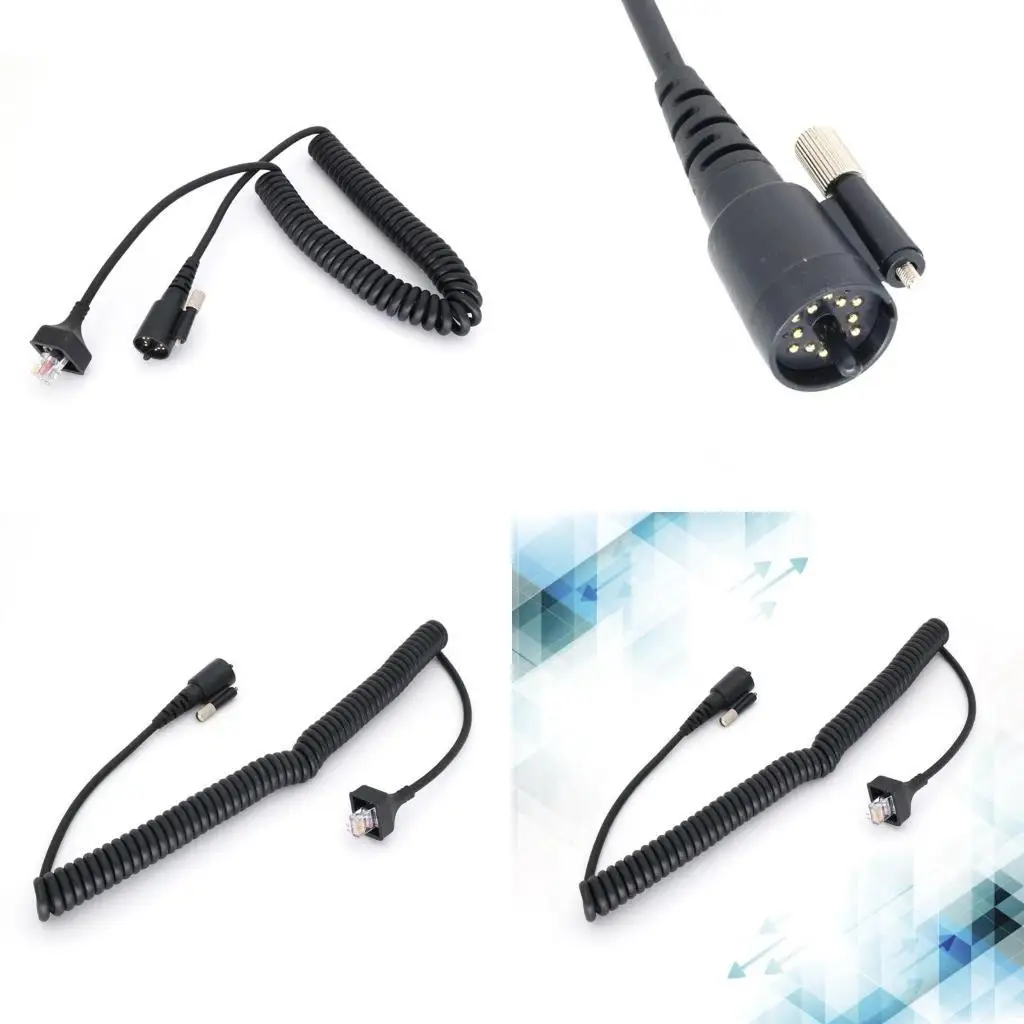 

31BA Radio Earpiece Speaker Microphone Cable Spring Line Wire for KMC-27 TK-690 TK-790 TK-890 TK-5710 TK-5810 Walkie Mobile