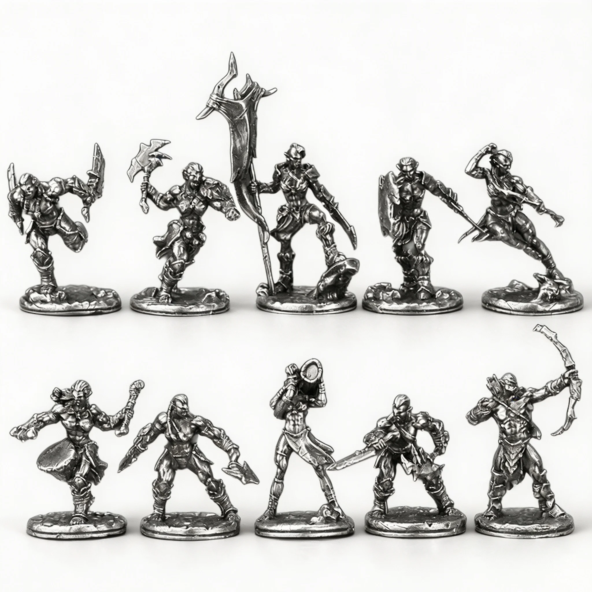 copper alloy metal orc tribe warrior figurine action figure tabletop game piece car interior decoration item for boys' version