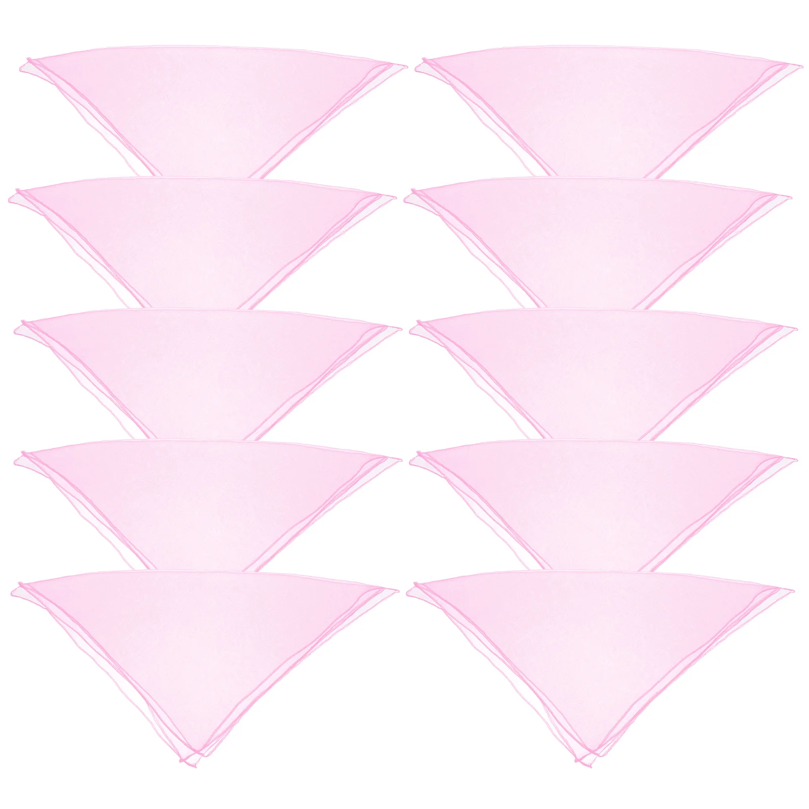 

10pcs Pure Color Silk Scarves For Women Kids Lightweight Thin Breathable Scarf Face Veil Dance Accessories Square Scarf